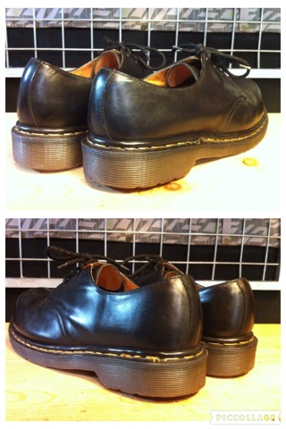 画像: 【28542-1000】Dr.Martens　スチールトゥ3ホールローカット　（ブラック）　USED