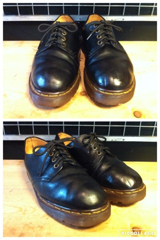 画像: 【28541-1010】Dr.Martens　4ホールローカット　（ブラック）　USED