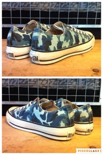 画像: 【06925-1026】converse ALL STAR OX　（ブルーカモ）　USED