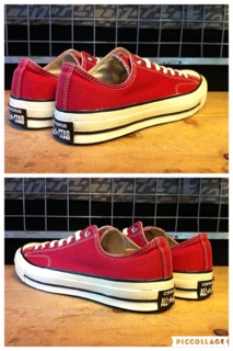 画像: 【28652-1029】converse　CHUCK TAYLOR OX　（レッド）　USED