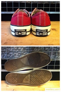 画像: 【28652-1029】converse　CHUCK TAYLOR OX　（レッド）　USED