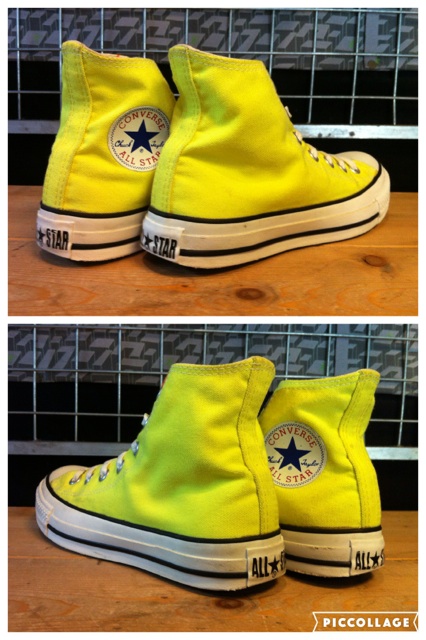 画像: 【28717-1045】converse　ALL STAR HI　（イエロー）　USED