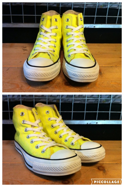 画像: 【28717-1045】converse　ALL STAR HI　（イエロー）　USED