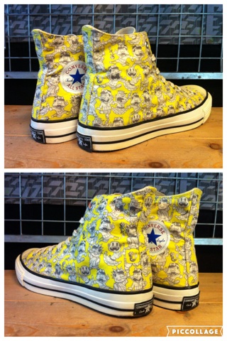 画像: 【28835-1065】converse ALL STAR RETRO TENSAI-BAKABON HI （イエロー）　USED