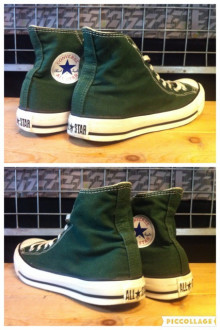 画像: 【28876-1083】converse　ALL STAR HI　（フォレストグリーン）　USED