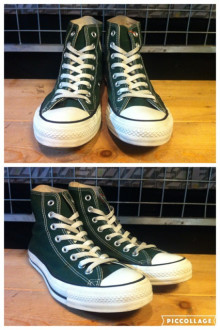 画像: 【28876-1083】converse　ALL STAR HI　（フォレストグリーン）　USED