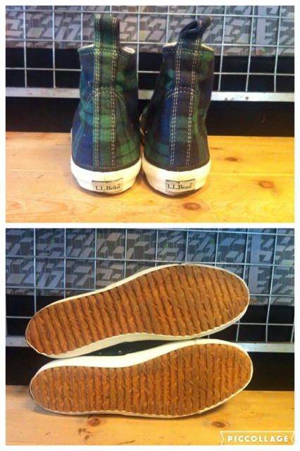 画像: 【28880-1091】converse×L.L.Bean　CAMP SHOES　（グリーンチェック）　USED 