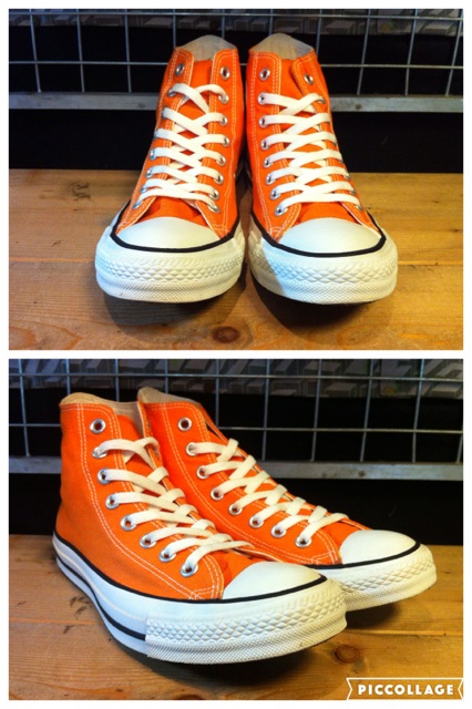 画像: 【28943-1115】converse　ALL STAR HI　（オレンジ）　USED