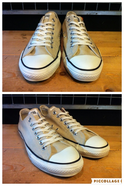 画像: 【28989-1125】converse　ALL STAR OX　（ベージュ）　USED