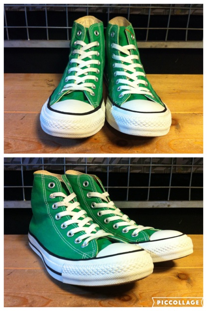 画像: 【29255-1212】converse　ALL STAR HI　（グリーン）　USED