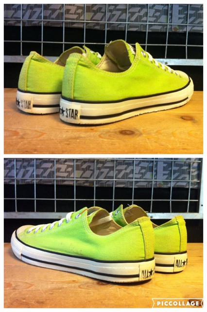 画像: 【29519-1297】converse　ALL STAR COLORS OX　（ライムグリーン）　USED