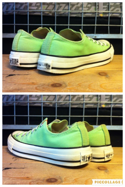 画像: 【29669-1352】converse　ALL STAR OX　（ネオングリーン）　USED