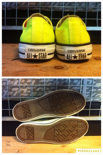 画像: 【30090-1468】converse　ALL STAR OX　（ネオンイエロー）　USED