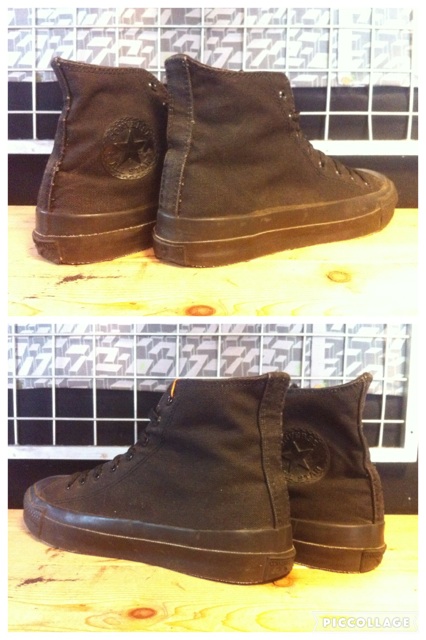 画像: 【30347-1549】converse　ALL STAR HI　（ブラックモノクローム）　USED 