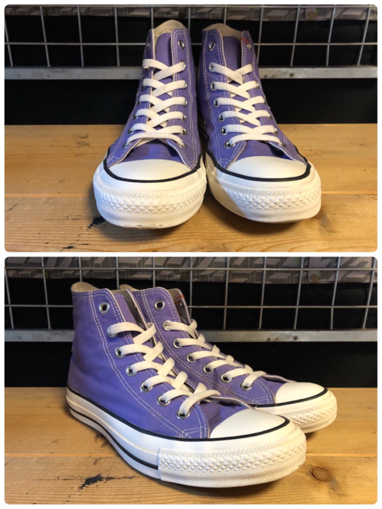 画像: 【31497-1809】converse　ALL STAR WASHED CANVAS HI　（パープル）　USED