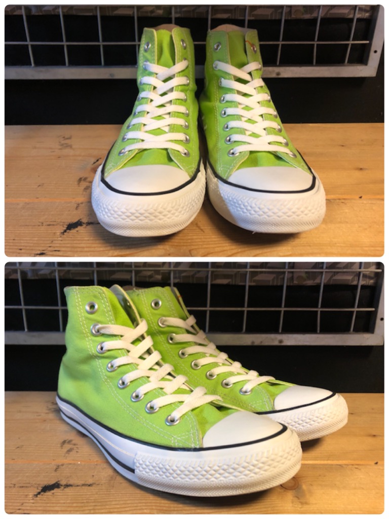 画像: 【31953-1983】converse　ALL STAR COLORS HI　（ライムグリーン）　USED