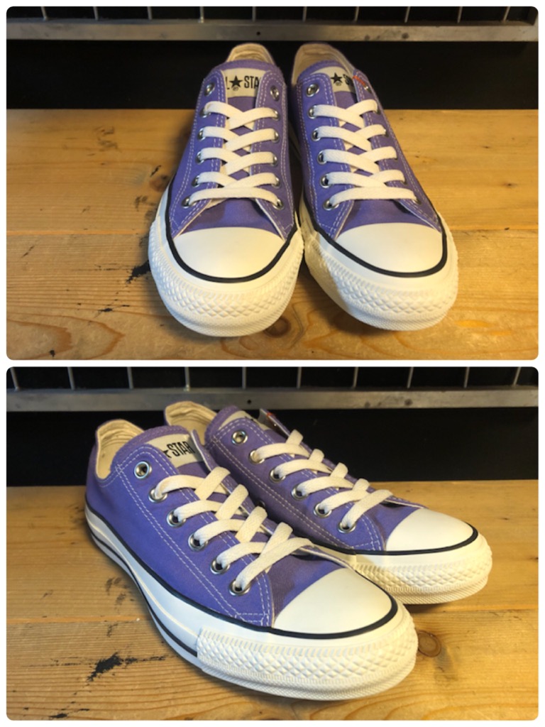 画像: 【31950-1987】converse　ALL STAR WASHEDCANVAS OX　（パープル）　USED