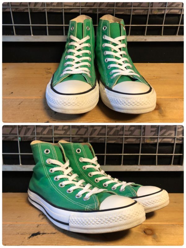 画像: 【32165-2054】converse　ALL STAR HI　（グリーン）　USED