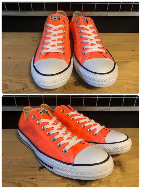 画像: 【32276-2102】converse　ALL STAR OX　（ネオンオレンジ）　USED