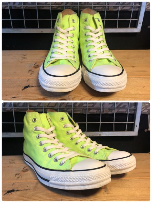 画像: 【32407-2136】converse　ALL STAR HI　（ライムグリーン）　USED