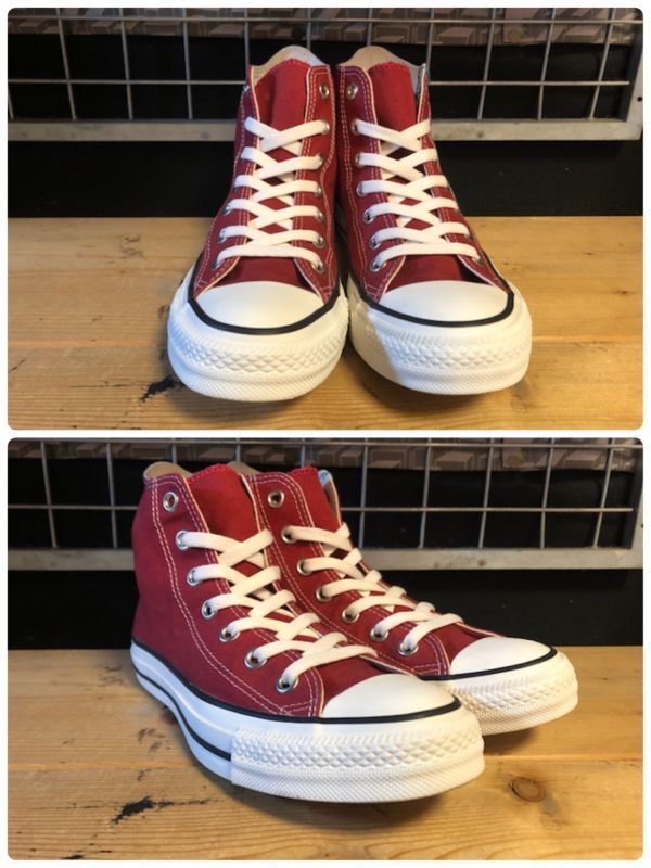 画像: 【32495-2174】converse　ALL STAR WASHEDCANVAS HI　（レッド）　USED