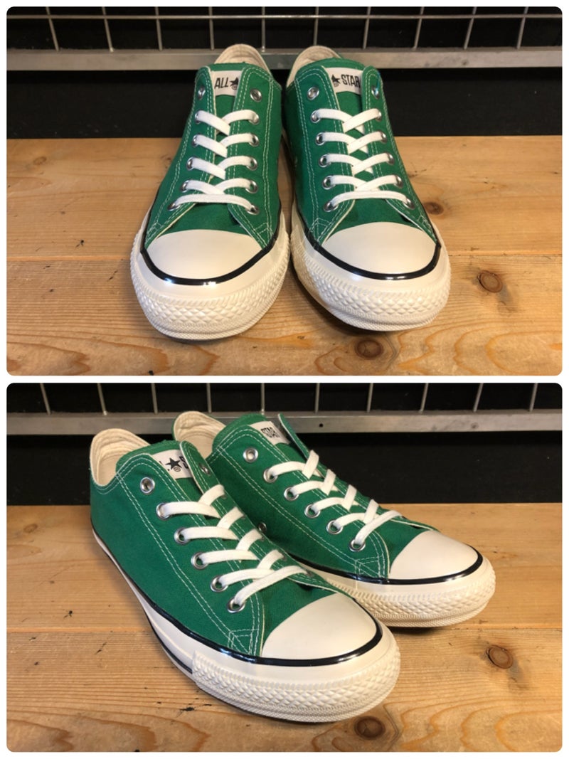 画像: 【33620-2337】converse ALL STAR US COLORS  OX （グリーン）　USED 