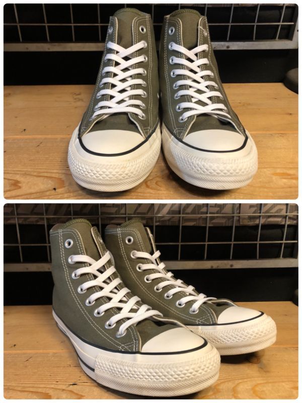 画像: 【34002-2385】converse　ALL STAR 100 COLORS HI　（オリーブ）　USED