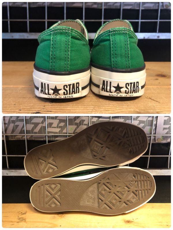 画像: 【34078-2393】converse　ALL STAR J OX　（グリーン）　USED