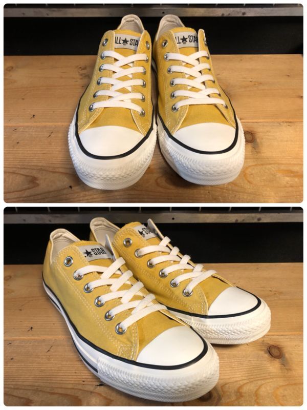 画像: 【34223-2408】converse　ALL STAR WASHEDCANVAS OX　（ゴールド）　USED