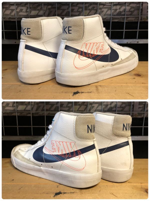 画像: 【33875-2420】NIKE　BLAZER MID 77 VINTAGE　（ホワイト/ネイビー/レッド）　USED