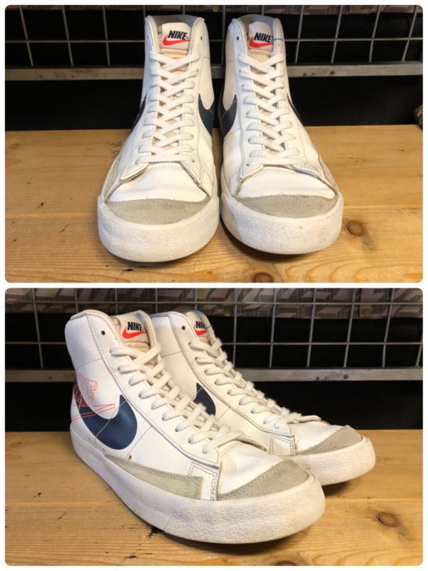 画像: 【33875-2420】NIKE　BLAZER MID 77 VINTAGE　（ホワイト/ネイビー/レッド）　USED