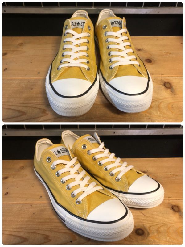 画像: 【34664-2492】converse　ALL STAR WASHEDCANVAS OX　（ゴールド）　USED