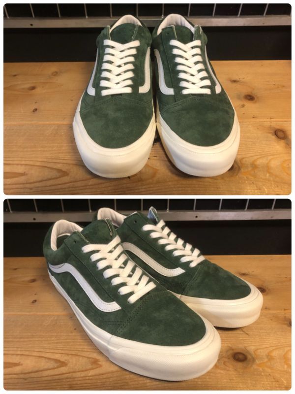 画像: 【34652-2502】VANS　OLD SKOOL SUEDE 36 DX　（グリーン/ホワイト）　USED