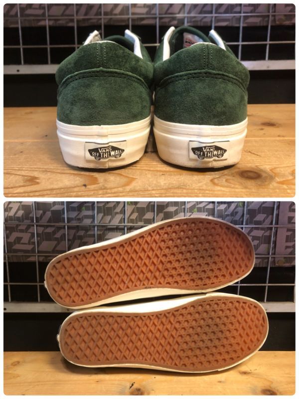 画像: 【34652-2502】VANS　OLD SKOOL SUEDE 36 DX　（グリーン/ホワイト）　USED