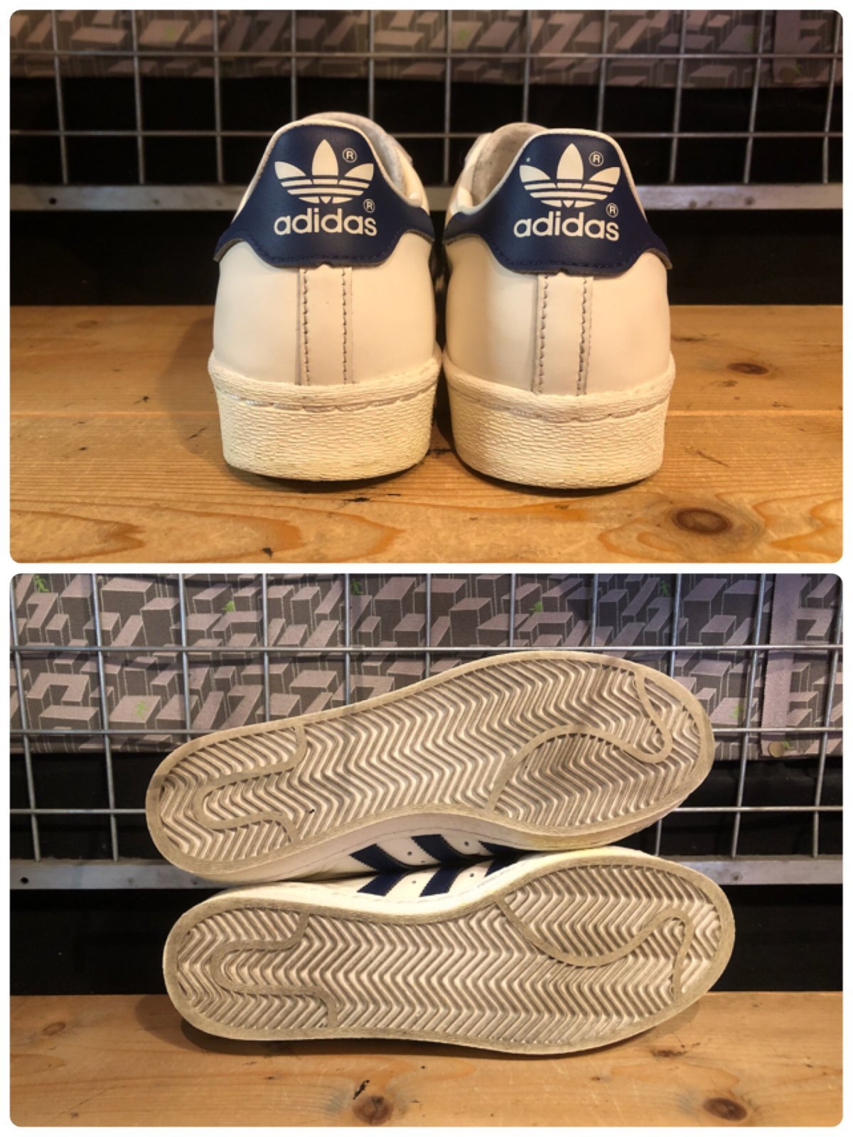 画像: 【34853-2532】adidas　SUPER STAR 82　（ホワイト/ダークブルー）　USED