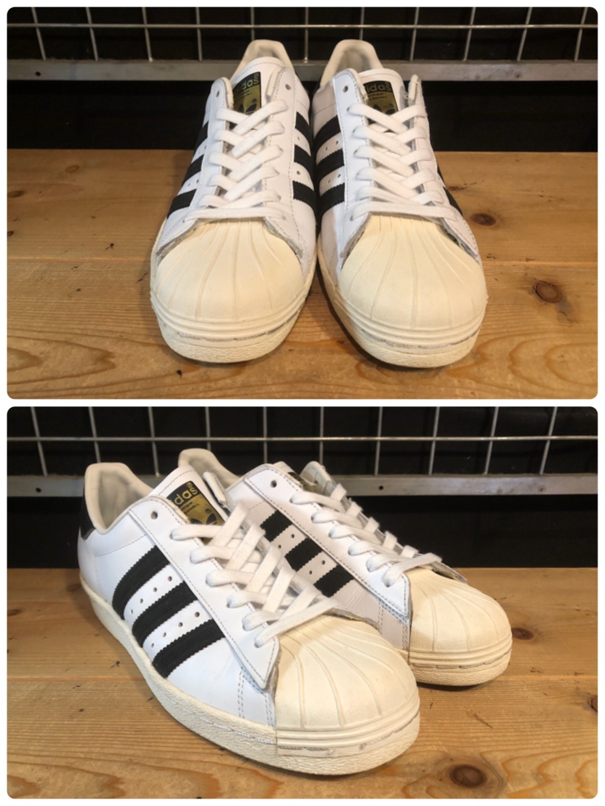 画像: 【34845-2533】adidas　SUPER STAR 80ｓ　（ホワイト/ブラック）　USED