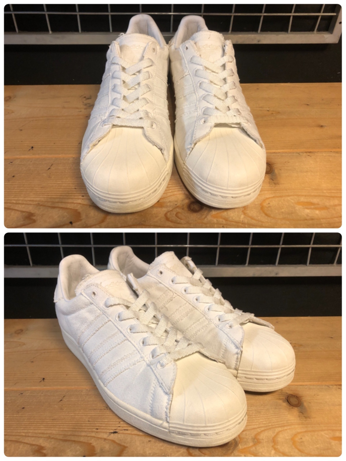 画像: 【34691-2531】adidas　SUPER STAR CANVAS　（ホワイト）　USED