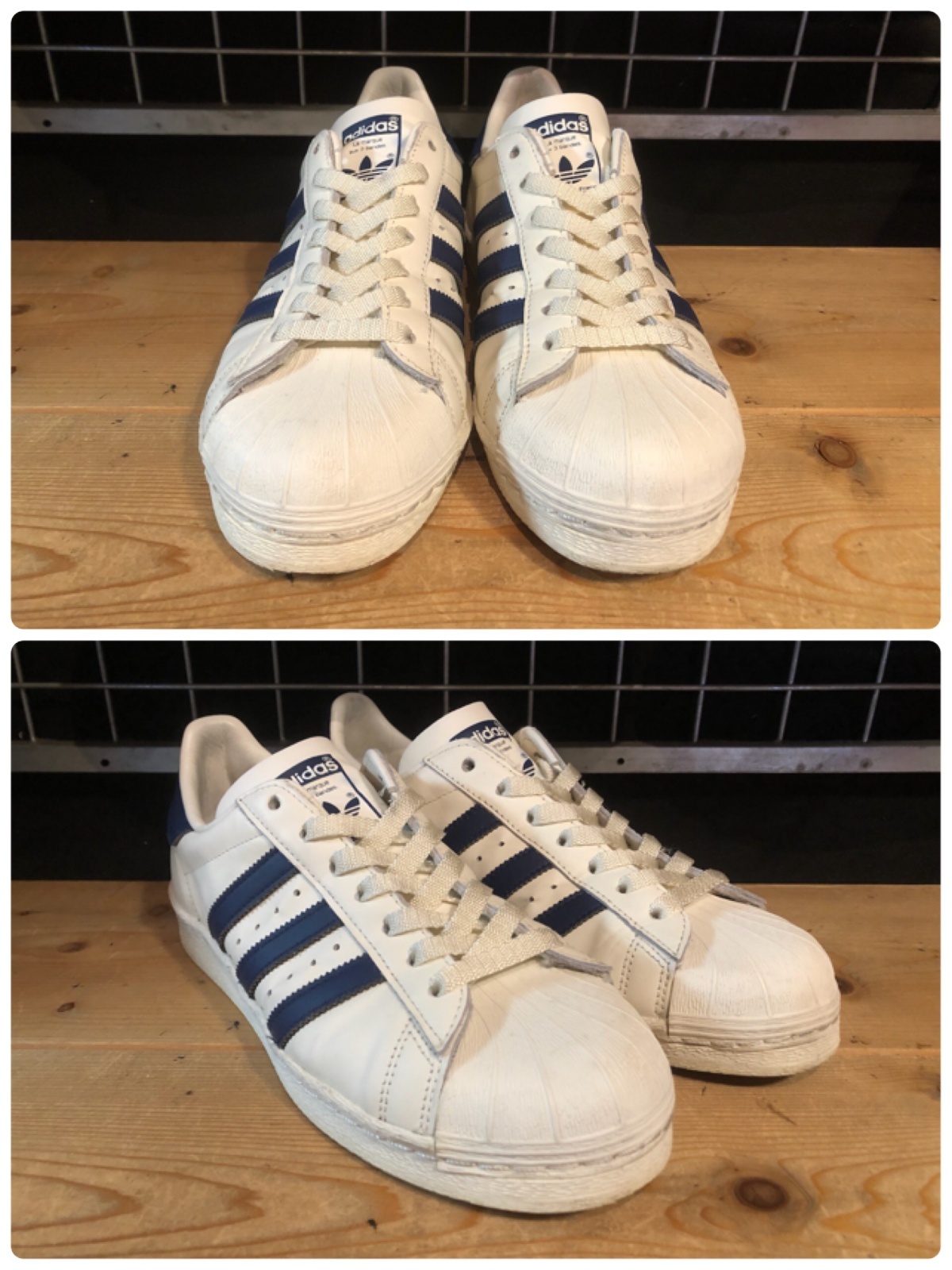 画像: 【34853-2532】adidas　SUPER STAR 82　（ホワイト/ダークブルー）　USED