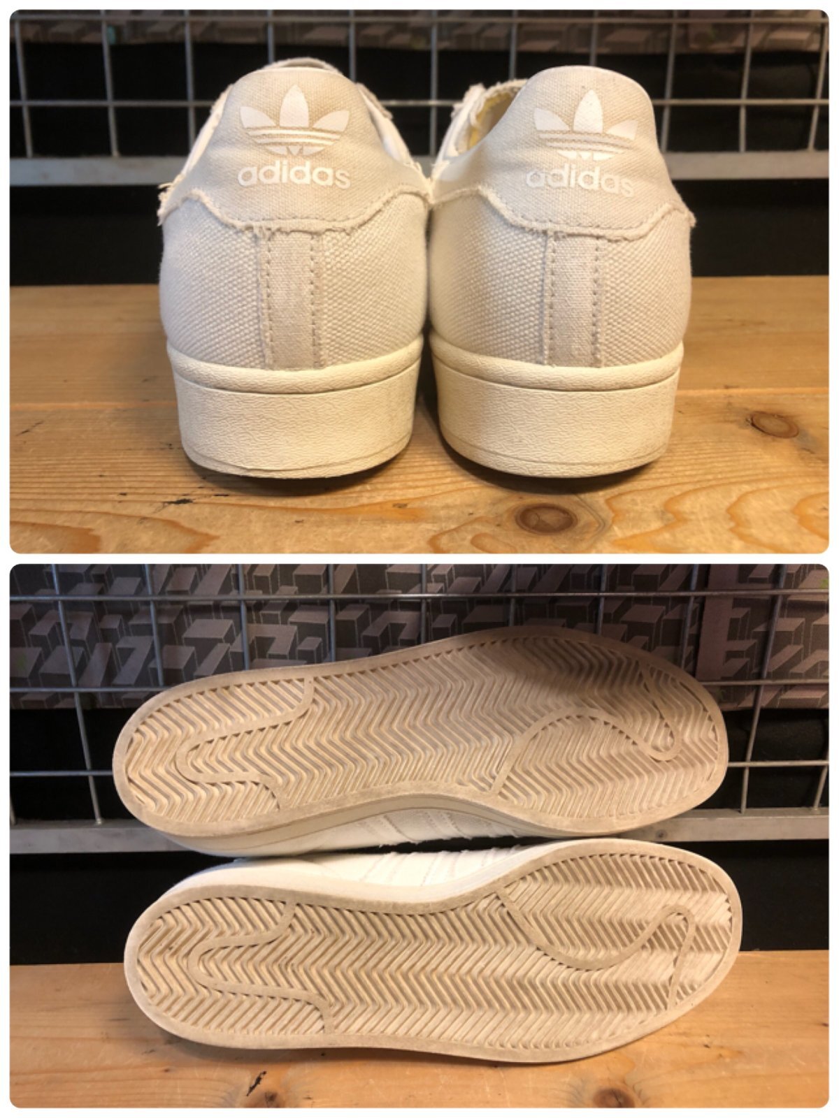 画像: 【34691-2531】adidas　SUPER STAR CANVAS　（ホワイト）　USED