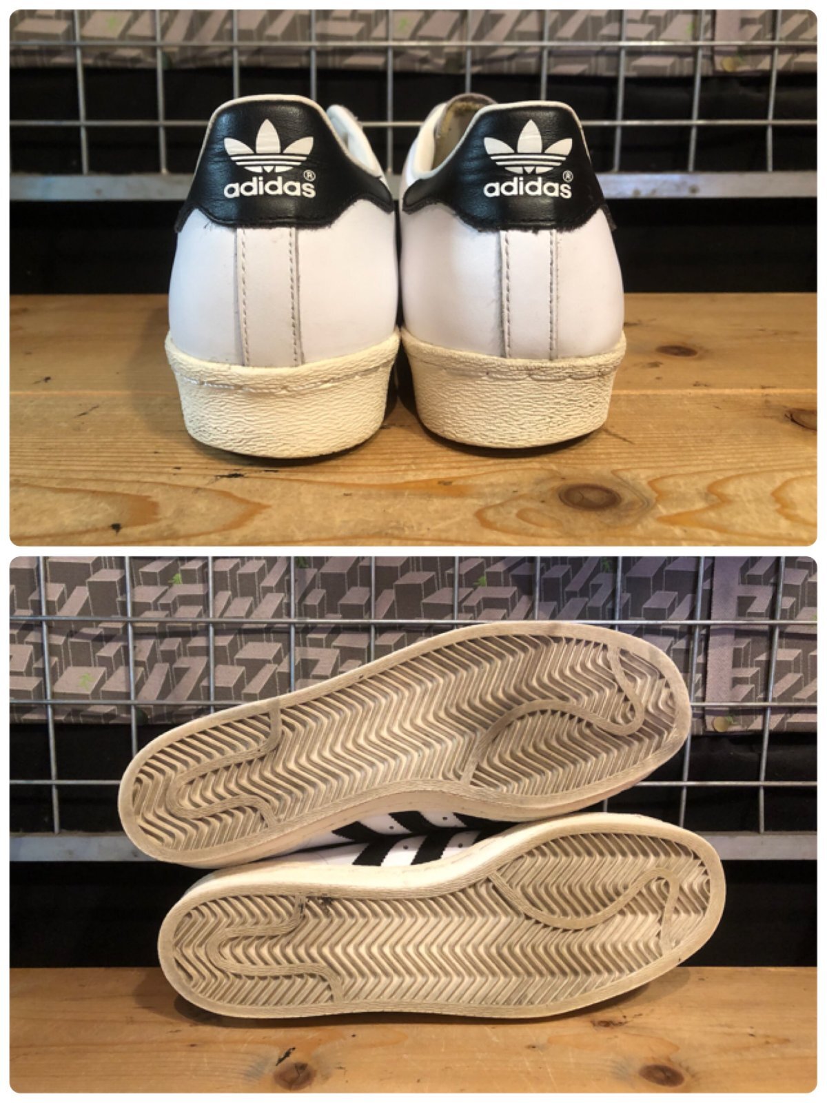 画像: 【34845-2533】adidas　SUPER STAR 80ｓ　（ホワイト/ブラック）　USED