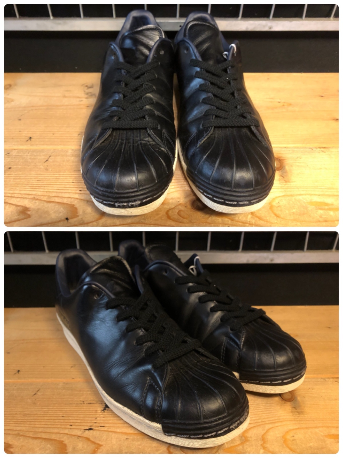 画像: 【34654-2529】adidas　SUPER STAR 80s CLEAN　（ブラック）　USED