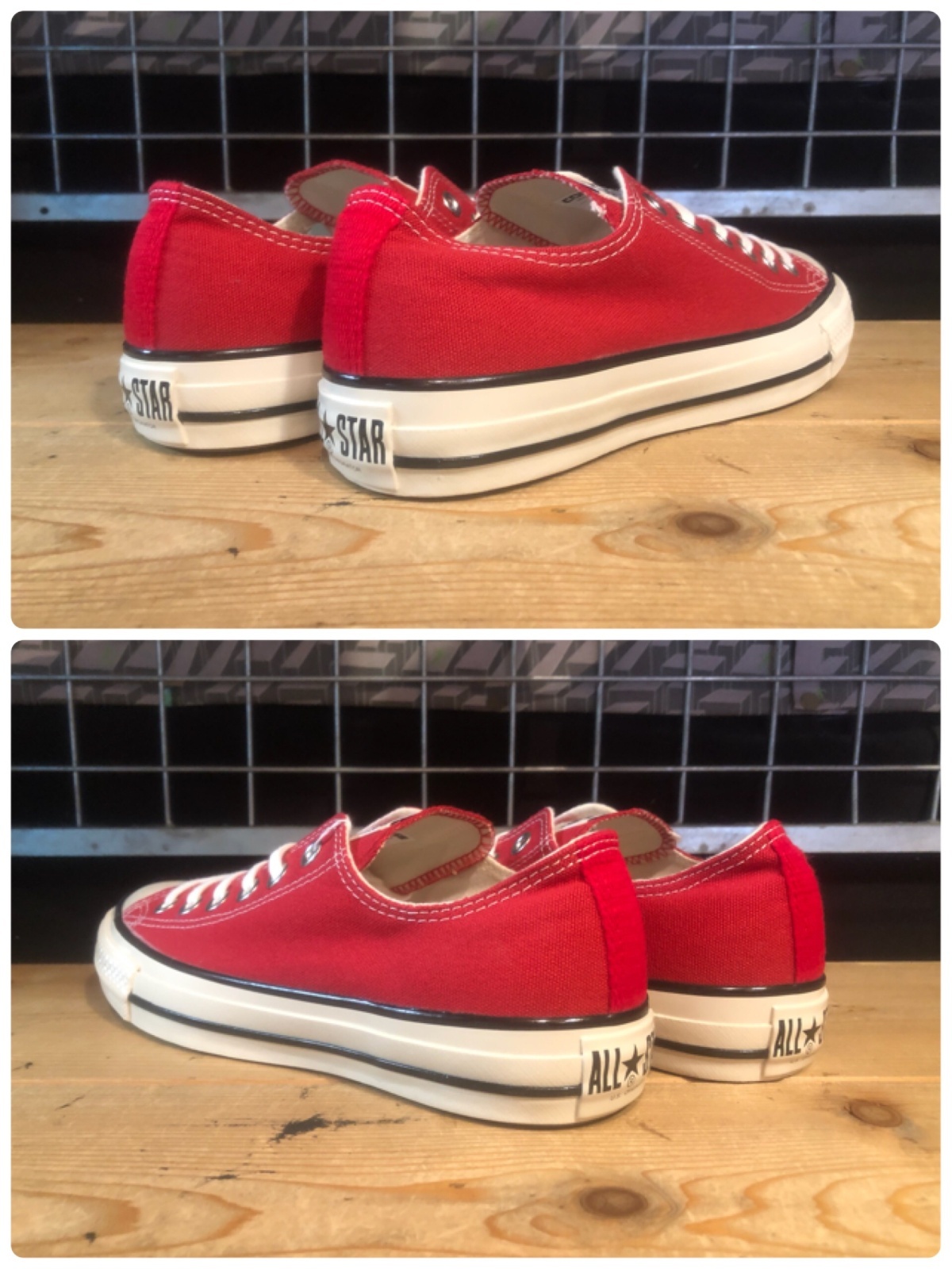 画像: 【34858-2540】converse ALL STAR US COLORS OX （クラシックレッド）　USED