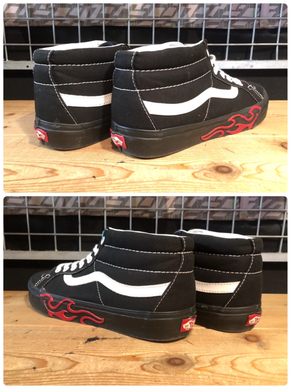 画像: 【34978-2554】VANS　SK8-MID Reissue　（ブラック/フレイム）　USED