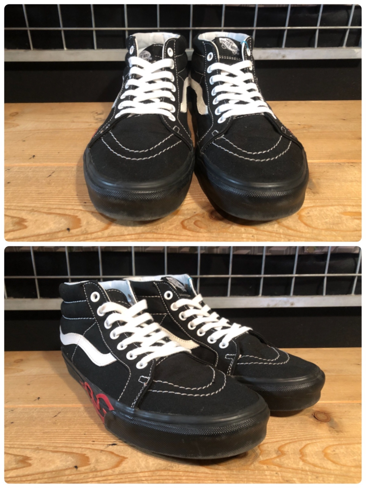 画像: 【34978-2554】VANS　SK8-MID Reissue　（ブラック/フレイム）　USED