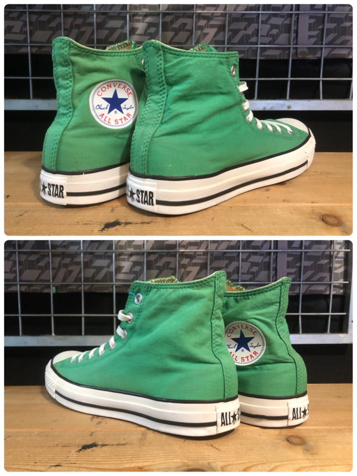 画像: 【35064-2608】converse　ALL STAR HI　（グリーン）　USED