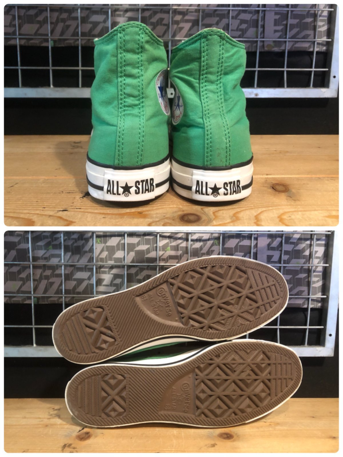 画像: 【35064-2608】converse　ALL STAR HI　（グリーン）　USED