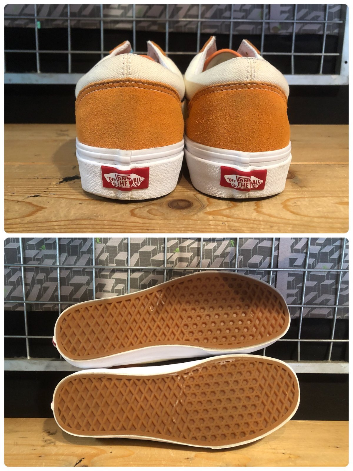 画像: 【35554-2617】VANS　OLD SKOOL　（ナチュラル/オレンジ）　USED