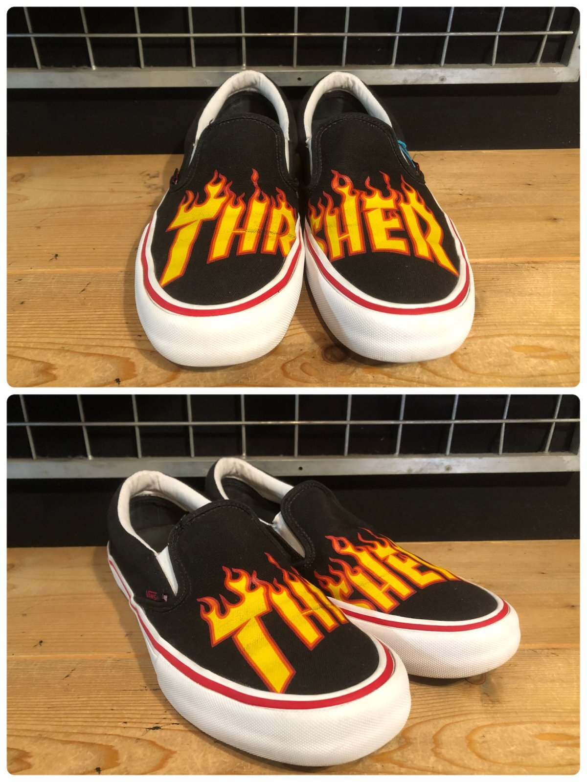 画像: 【25555-2623】VANS×THRASHER　SLIP-ON PRO　（ブラック）　USED