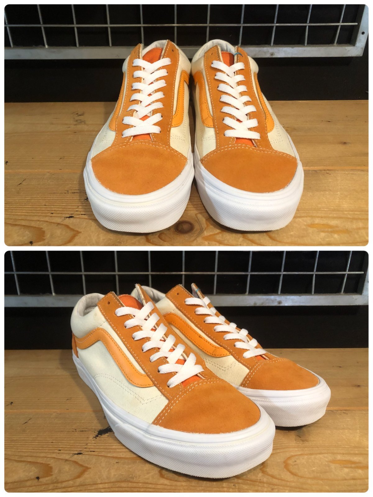 画像: 【35554-2617】VANS　OLD SKOOL　（ナチュラル/オレンジ）　USED