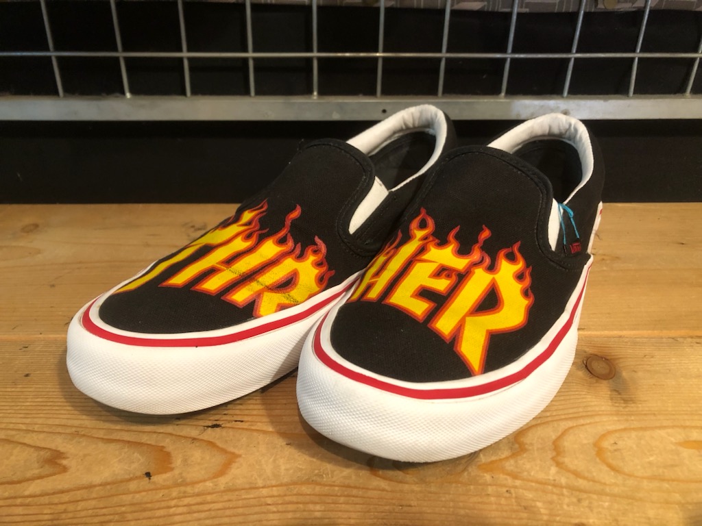 画像1: 【25555-2623】VANS×THRASHER　SLIP-ON PRO　（ブラック）　USED (1)